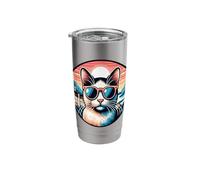 Cat At The Neuschwanstein Castle Stainless Steel Insulated Tumbler