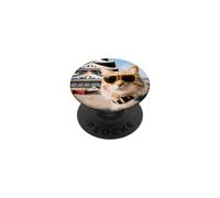 Cat At The Osaka Castle PopSockets Adhesive PopGrip