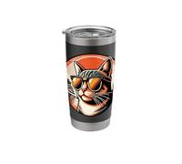 Cat At The Osaka Castle Stainless Steel Insulated Tumbler