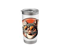 Cat At The Osaka Castle Stainless Steel Insulated Tumbler