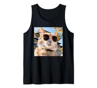 Cat At The Osaka Castle Tank Top