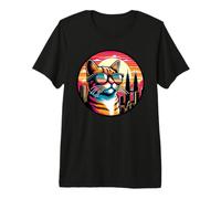 Cat At The Petronas Towers Premium T-Shirt
