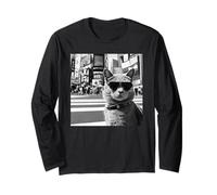 Cat at The Shibuya Scramble Crossing Long Sleeve T-Shirt