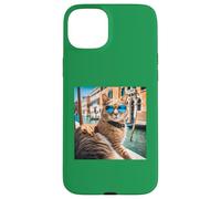 Cat At The Venice Canal And Venetian Canals Case for iPhone 15 Plus