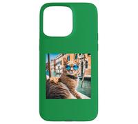Cat At The Venice Canal And Venetian Canals Case for iPhone 15 Pro Max