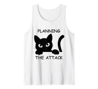 Cat Attack Planning in Progress Cat Design for Cat Lovers Tank Top