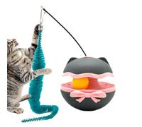 Cat Automatic Toy | Smart Battery Operated Pet Teaser with Bell | Interactive Kitten Enrichment Exercise Toys - for Cattery Living Room Bedroom Apartment