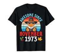 Cat Awesome Since November 1963 Happy Birthday 62 Years Old T-Shirt