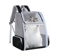 Cat Backpack Carrier - 42x38cm Ventilate Dog Backpack | Pet Backpacks Carriers - Comfortable Travel Bag for Small Pets, Breathable Mesh Carrier, Easy-Clean Interior | Lightweight