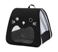 Cat Backpack Carrier, Breathable Puppy Carrier, Portable Smiling Face Foldable Pet Carrying, 13.78x12.2x11.42 in Comfortable Cat Supplies Animals Travel Bag for Outdoor Adventures