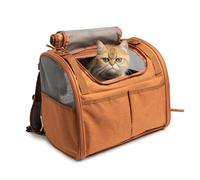 Cat Backpack Carrier - Portable Expandable Design for Outdoor Use, Breathable and Spacious for Dogs and Cats