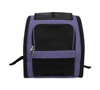 Cat Backpack Carrier, Portable Pet Travel Carrier with Foldable Sun Visor, Large Capacity Breathable Oxford Cloth Backpack for Small to Medium Pets, Includes Inner Cushion and Safe (S (within