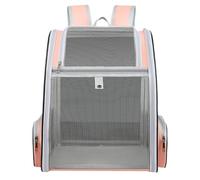 Cat Backpack Carrier, Ventilated Non Slip Base Plate, Foldable Lightweight Animal Carrier, Rugged Build with Ergonomic Style, Portable Supplies for Medium Cats and Puppies