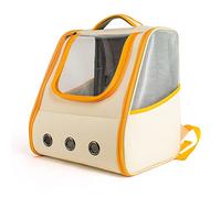 Cat Backpack Carriers Bag, Large Space Design Pet Backpack Bubble with Transparent Window Easy Cleaning Premium Fabric Fashionable Pet Carrier for Outdoor Travel (Cation)