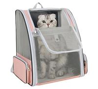 Cat Backpack, Large Diameter Pet Backpack - Portable pet carrying wrap with anti-slip bottom plate for small, medium and medium animals, convenient for small medium animals with built-in safety lock