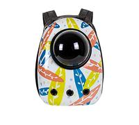 Cat Backpack Pet Bag Space Capsule for Hiking Hard Shell Capsule Front Removable Pad Adjustable Shoulder Straps (I)