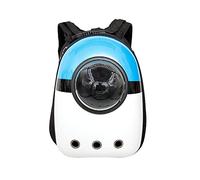Cat Backpack Pet Bag Space Capsule for Hiking Hard Shell Capsule Front Removable Pad Adjustable Shoulder Straps (A)
