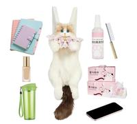Cat Backpack - Plush Pet Bag, Soft and Portable Storage Bag, Spacious Interior Design | Modern Design for School, University, Work, Office, Travel, Vacation, Pink, riferimento alla descrizione