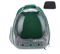 Cat Backpack Space Capsule Transparent Pet Bubble Backpack for Travel Outdoor Adventures Oxford Cloth and PC Material 34x25x42cm (Upgraded version green)
