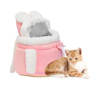 Cat Bag Carrier - Cute Double Pocket Design Cat Cave, Comfortable Front Pack | Adjustable Cozy Cat Travel Carrier for Small Dogs, Indoor Cats, Portable Pet Bag for Traveling, and Outdoor Adventures