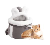Cat Bag Carrier - Free Front Pocket, Soft Pet Bag, Stylish Cat Backpack with Double Pocket, Cat Cave, Adjustable Shoulder Strap Strap, Dog Exit Gear