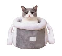 Cat Bag Carrier, Winter Warm Cat Backpack Carrier with 2 Pockets Can Put Your Hands, Pet Front Chest Bag for Small Dogs & Cats Travel Outdoor