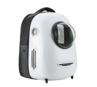 Cat Bag Large Breathable And Portable Cat Bag, Shoulder Bag, Multi-functional Dog Bag, Transparent Space Capsule Backpack Cat Bagpack(White)