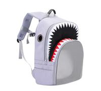 cat Bags Fashionable Cat Bag Pet Backpack Portable Transparent Shark Pet Bag Going Out Cat Supplies Breathable Backpack Soft Side Travel Cat Bag