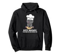 Cat Baker Kitty Biscuits Knead Em Cute Baking Pet Pun Art Pullover Hoodie