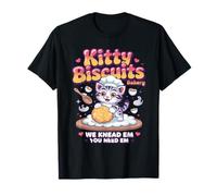 Cat Baking Kitty Biscuits We Knead Em You Need Em T-Shirt