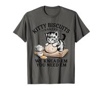 Cat Baking Kitty Biscuits We Knead Em You Need Em T-Shirt