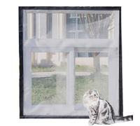 Cat Balcony Nets Window Guard,Window Screen Mesh Protection for Cats Safety,Fly Screen Mosquito Net Anti-Scratch Insect Bites DIY Size (80x120cm,F)