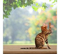 Cat Balcony Rail Net 5 x 0.8 Meter Anti Fall Netting Balcony Mesh Fence Net Child Safety Screen Protection Crib Mesh for Pets Baby (White)