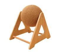 Cat Ball Scratcher - 930g Sisal Bulb, Interactive Bite Resistant Spinner, Wear-resistant Claw Grinder | Rabbit Hamster Guinea Pig Play Boredom Breaker Healthy Scratching Behavior Station
