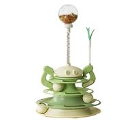 Cat Ball Three Tier - Cat Tower Track | Colorful 3 Ball Pet Toy In Circle Tower | Interactive Cat Track Toy With Feather | Funny Chato Exercise Puzzle