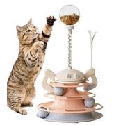 Cat Ball Tower - 3-Level Roller Track with Teaser,Interactive Cat Toys,for Home Living Room Corner Play Area Kitchen Apartment Relaxation Zone Entryway