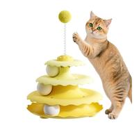 Cat Ball Tower 3-Level Tower Track | Turntable Cat Toys for Home Kitchen Porch Balcony Living Room Entryway Corner Relaxation Zone