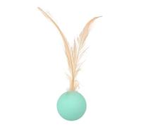 Cat Ball Toy - 3.54 Inches Interactive Quill Ball for Play Training, Self Entertainment with Sensory Stimulation, Pet Toys for Indoor Outdoor Exercise, Safe Bright Color, Single Piece
