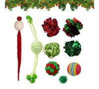 Cat Ball Toy - Christmas Toys for Cats, Christmas Games for Indoor Cats | Exercise Games for Cats, Interactive Stress Relief Toys for Cats, Rabbits