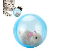 Cat Ball Toy, Interactive Cat Toy, Cats Enrichment, Automatic Interactive Toys, Electric Rabbit Hamster Running Ball, chasing Mate Cats Chaser Toys For Indoor Small Medium Pet