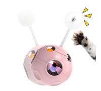 Cat Ball Toy - Interactive Planet Spring Play Device | Enrichment Rolling Pet Activity Ball Bouncing Hunting Exercise Stimulation for Kitten, Small, Medium, Large, Home or Travel Outdoor