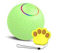 Cat Ball Toy, LED Flashing Dual Mode Design Low Noise Type C Charging Automatic Obstacle Avoidance Jolly Ball for Indoor Cats, Easy to Use (Remote Control)