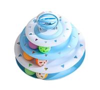 Cat Ball Toy - PP 9.25 x 7.87 Inch 245 g | Ball Tower Kitten Puzzle, Exercise Game for Indoor and Outdoor | Living Room, Bedroom, Playtime, Training, Mental Physical Activity