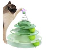 Cat Ball Toys - Effecient Interactive Cat Toys | Indoor Cat Toys, Funny Roller Cat Toy, Three Layer Ball Track Balls Turntable With Funny Cat Toy On The Top For Kitten Cat For Your Cats
