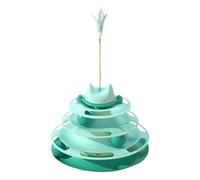Cat Ball Track | Interactive Cat Toy With Feather | Bite-resistant Cat Teasing Stick | Interactive Kitten Toys For Indoor Cat, Eliminating Boredom And Cats Stay Away From Furniture