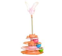 Cat Ball Track - Interactive Playing - Indoor Cat Brain Teaser Games - For Pet Parents Trainers Animal Lovers Apartment Home Office Rifu