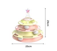 Cat Ball Track Play Tower | Color: Spring (with spring ball)