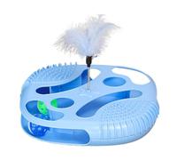 Cat Ball Track Toy - Ball Game with Feathers | Game for Kittens - For Daily Exercise in the Home, for Entertainment, Boredom and for Enriching Training