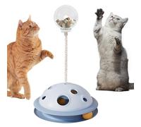 Cat Ball Track Toy, Cat Ball Tower, Interactive Cat Food Lick Food Toy for House Cats, Self-Entertainment Food Lick Ball with Spring Rod for Playing with Kittens