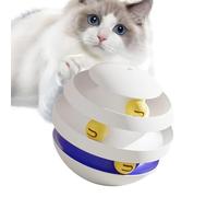Cat Ball Track Toy - Fun Interactive Playset For Active Cats And Kittens | Catch The Balls Kitten Indoor Exercise Entertainment Daily Mental Stimulation